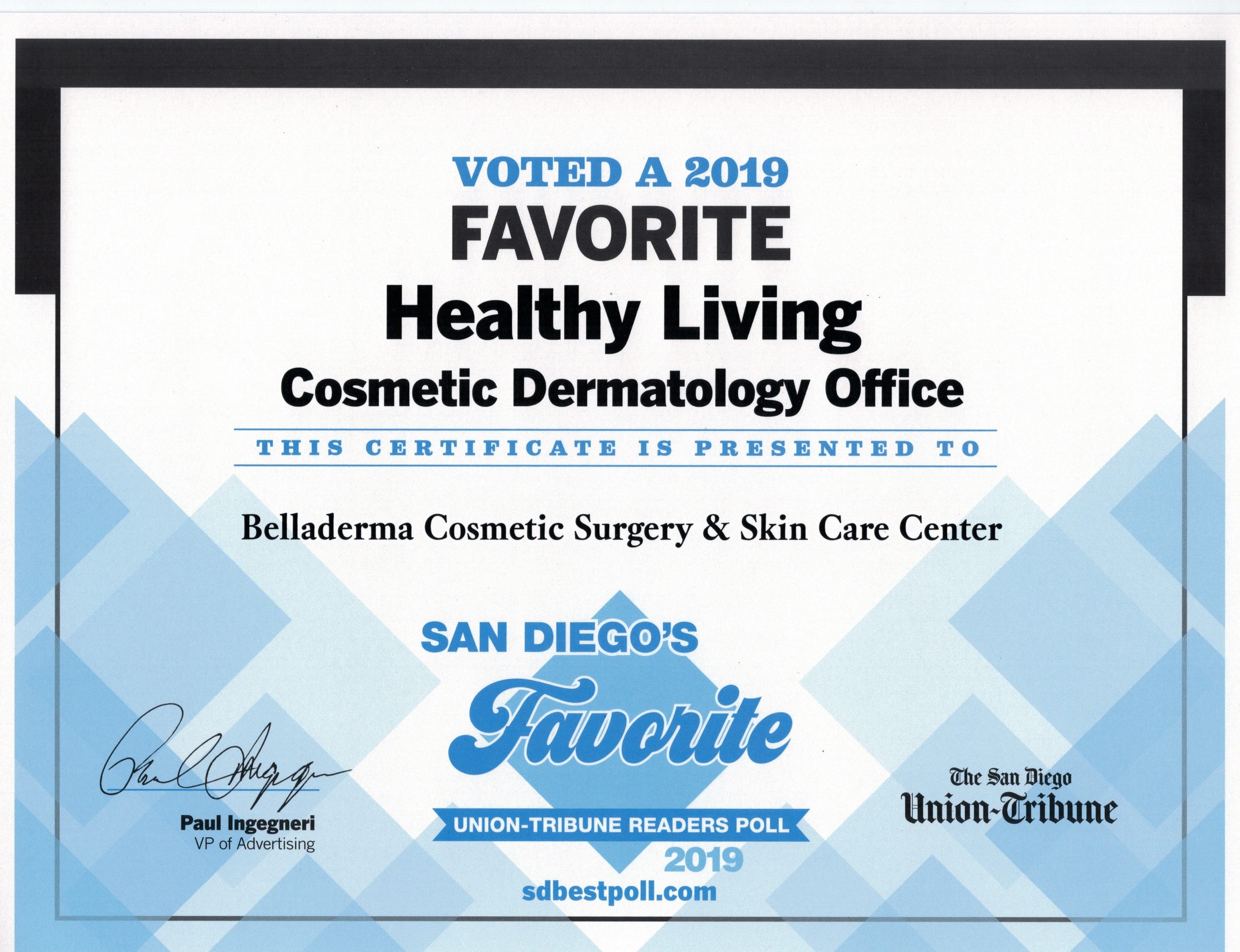 Favorite Healthy Living Cosmetic Dermatology Office