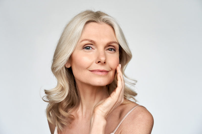 Beautiful,Gorgeous,50s,Mid,Aged,Mature,Woman,Looking,At,Camera Facial Surgery in San Diego, CA
